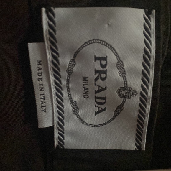 Prada Black with White Collar Cocktail Dress - Picture 7 of 7